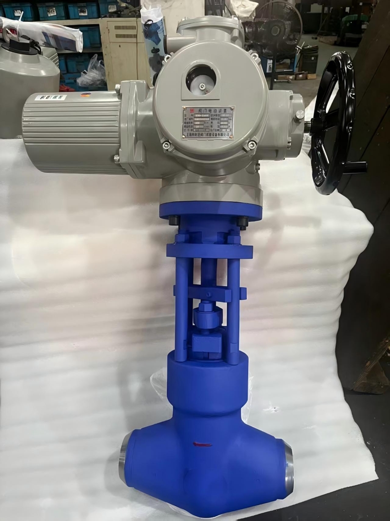 electric-actuator-high-temp-globe-valve-for-power-plant