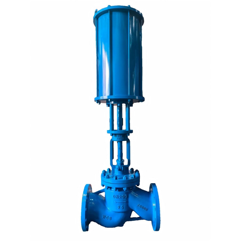 GOST 20GL Low Temperature Steel Flanged Pneumatic Globe Valve
