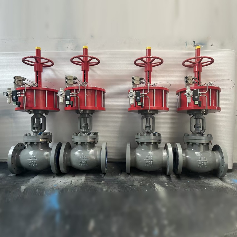 pneumatic-wcb-flanged-globe-valve-3d-model