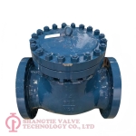 API High Temperature A217 WC6 600LBI 14 inch Flange Wwing Check Valve_(6330)
